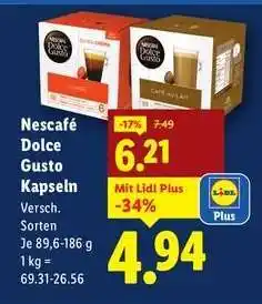 Lidl NESCAFÉ DOLCE GUSTO KAPSELN Angebot