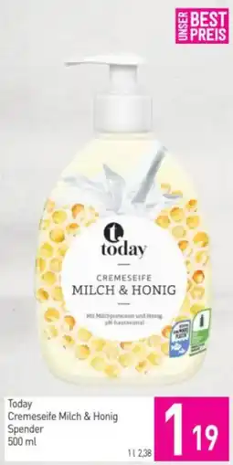 Sutterlüty Cremeseife Milch & Honig Spender Angebot