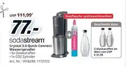 Media Markt Crystal 3.0 Quick-Connect Wassersprudler Angebot