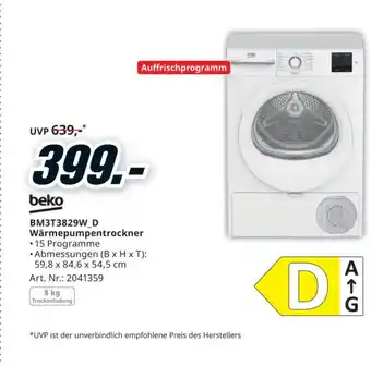 Media Markt Wärmepumpentrockner Angebot