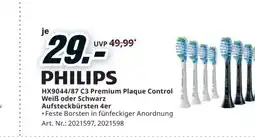 Media Markt C3 Premium Plaque Control Weiß oder Schwarz Aufsteckbürsten Angebot