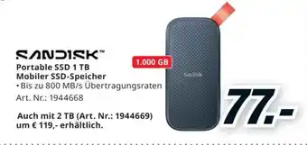 Media Markt Mobiler SSD-Speicher Angebot