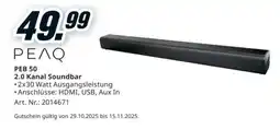 Media Markt PEB 50 2.0 Kanal Soundbar Angebot