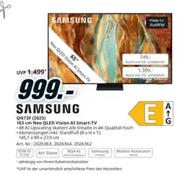Media Markt Samsung 163 cm Neo QLED Vision AI Smart-TV Angebot