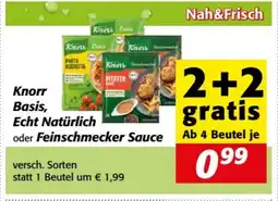 Nah&Frisch Knorr Basis, Echt Natürlich oder Feinschmecker Sauce Angebot