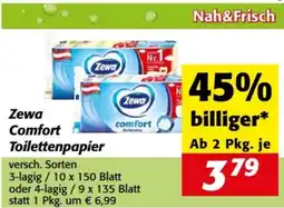 Nah&Frisch Zewa Comfort Toilettenpapier Angebot