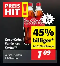 Nah&Frisch Coca-Cola, Fanta oder Sprite Angebot