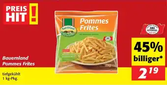 Nah&Frisch Bauernland Pommes Frites Angebot
