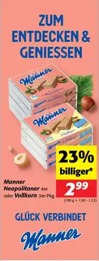 Nah&Frisch Manner Neapolitaner oder Vollkorn Angebot