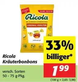 Nah&Frisch Ricola Kräuterbonbons Angebot