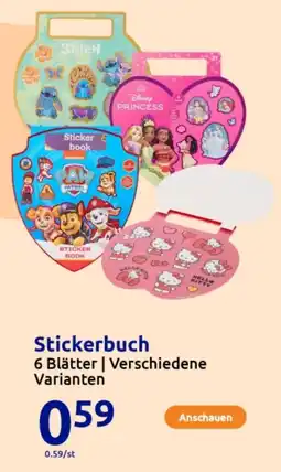 Action Stickerbuch Angebot
