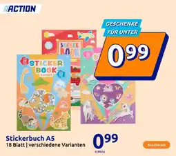 Action Stickerbuch A5 Angebot