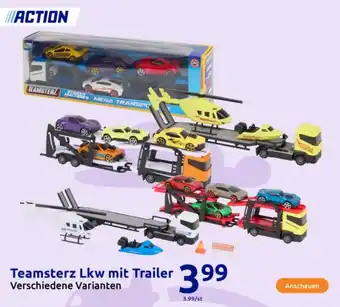 Action Teamsterz Lkw mit Trailer Angebot