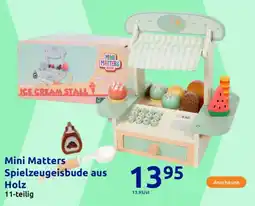 Action Mini Matters Spielzeugeisbude aus Holz Angebot