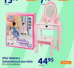 Action Mini Matters Schminktisch aus Holz Angebot