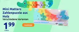 Action Mini Matters Zahlenpuzzle aus Holz Angebot