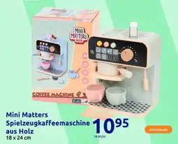 Action Mini Matters Spielzeugkaffeemaschine aus Holz Angebot