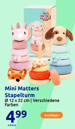Action Mini Matters Stapelturm Angebot