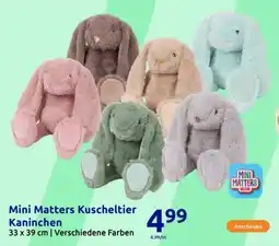 Action Mini Matters Kuscheltier Kaninchen Angebot
