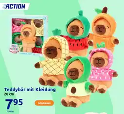 Action Teddybär mit Kleidung Angebot