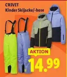 CRIVIT Kinder Skijacke/-hose
