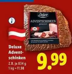 Lidl Deluxe Adventschinken Angebot