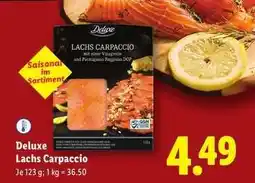 Lidl Deluxe Lachs Carpaccio Angebot