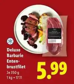 Lidl Deluxe Barbarie Entenbrustfilet Angebot