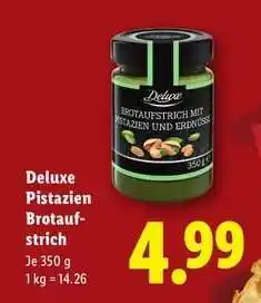 Lidl Deluxe Pistazien Brotaufstrich Angebot