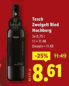 Lidl Tesch Zweigelt Ried Hochberg Angebot