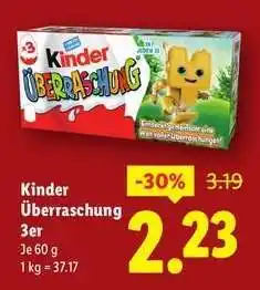 Lidl Kinder Überraschung 3er Angebot
