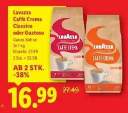 Lidl Lavazza Caffè Crema Classico oder Gustoso Angebot