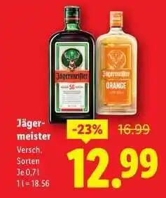 Lidl JÄGERMEISTER Angebot