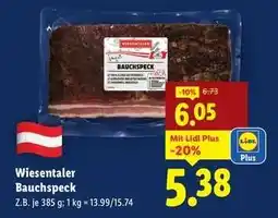 Lidl Wiesentaler Bauchspeck Angebot