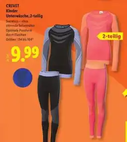 Lidl CRIVIT Kinder Unterwäsche, 2-teilig Angebot