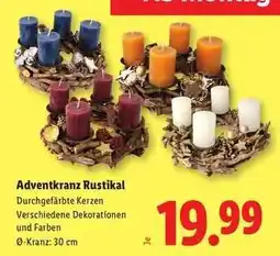 Lidl Adventkranz Rustikal Angebot