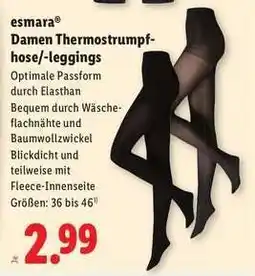 Lidl esmara Damen Thermostrumpfhose/-leggings Angebot