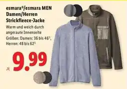 Lidl esmara /esmara MEN Damen/Herren Strickfleece-Jacke Angebot