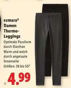 Lidl esmara Damen Thermo-Leggings Angebot