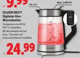 Lidl SILVERCREST Digitaler Glas-Wasserkocher Angebot