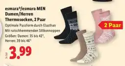 Lidl esmara /esmara MEN Damen/Herren Thermosocken, 2 Paar Angebot