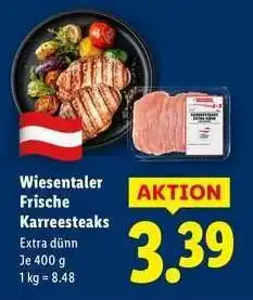 Lidl Wiesentaler Frische Karreesteaks Angebot