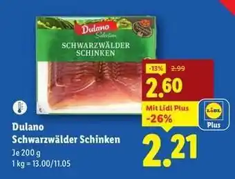 Lidl Dulano Schwarzwälder Schinken Angebot