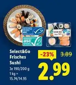 Lidl Select&Go Frisches Sushi Angebot