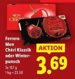 Lidl Ferrero Mon Chéri Klassik oder Winterpunsch Angebot