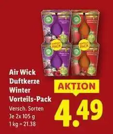 Lidl Air Wick Duftkerze Winter Vorteils-Pack Angebot