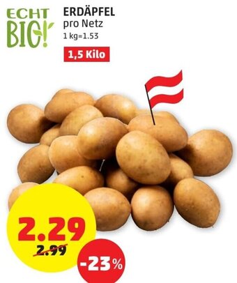 PENNY Echt Bio Erdäpfel 1,5 Kilo Angebot