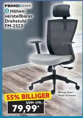 Höhenverstellbarer Drehstuhl FM-2523