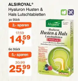 Prokopp Alsiroyal Hyaluron Husten & Hals Lutschtabletten Angebot
