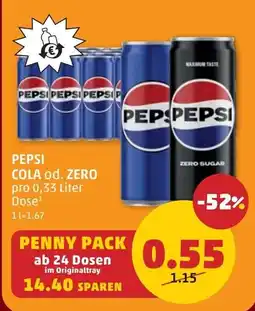 PENNY Pepsi cola od. zero Angebot